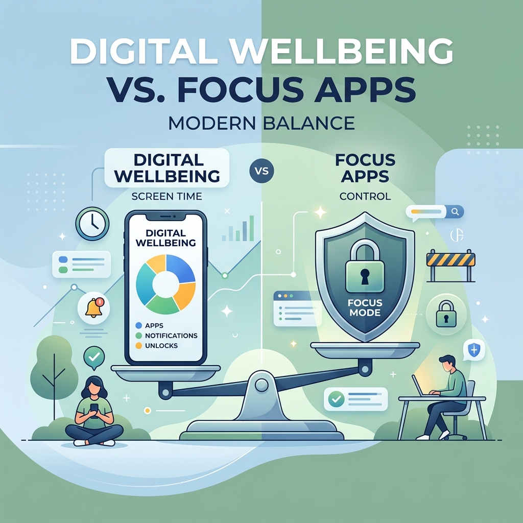 Android Digital Wellbeing vs. Third-Party Focus Apps: Honest Comparison