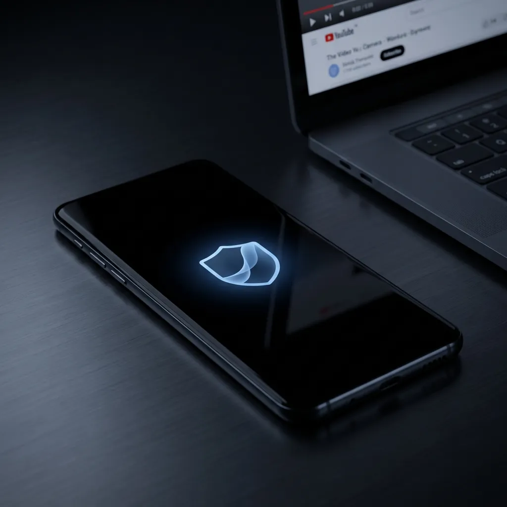 ScreenVeil AMOLED black screen overlay saving battery while playing YouTube on Android 2026